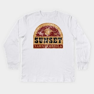 Sunset Sarsaparilla distressed logo Kids Long Sleeve T-Shirt